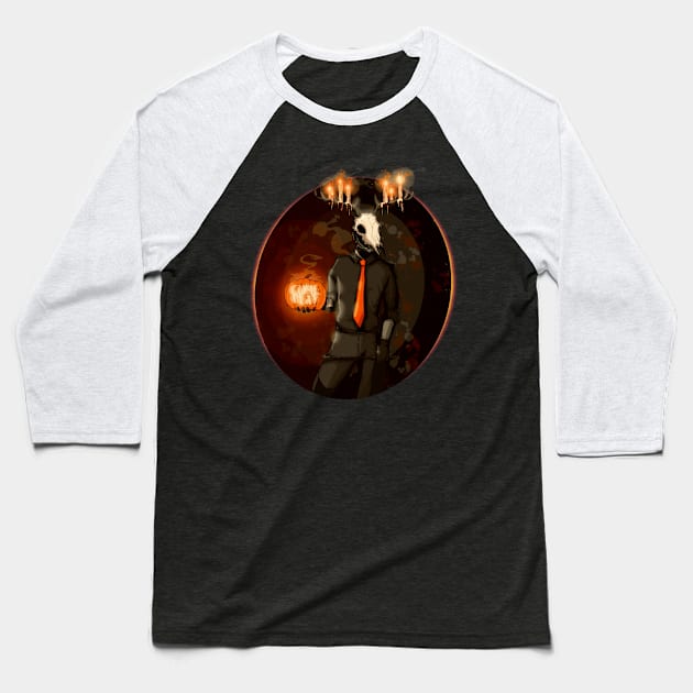 Deer Daddy Series 8: Spooky Daddy Baseball T-Shirt by LVBart
